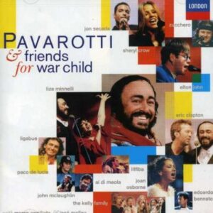 track list cd art pavarotti friends for war child clapton, crow, john, modena 96