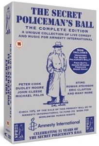 5 volumes secret policeman's ball, uk release, clapton, sting, townshend more