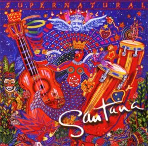 album cd art for Santana Supernatural with Clapton, Matthews, Thomas, more