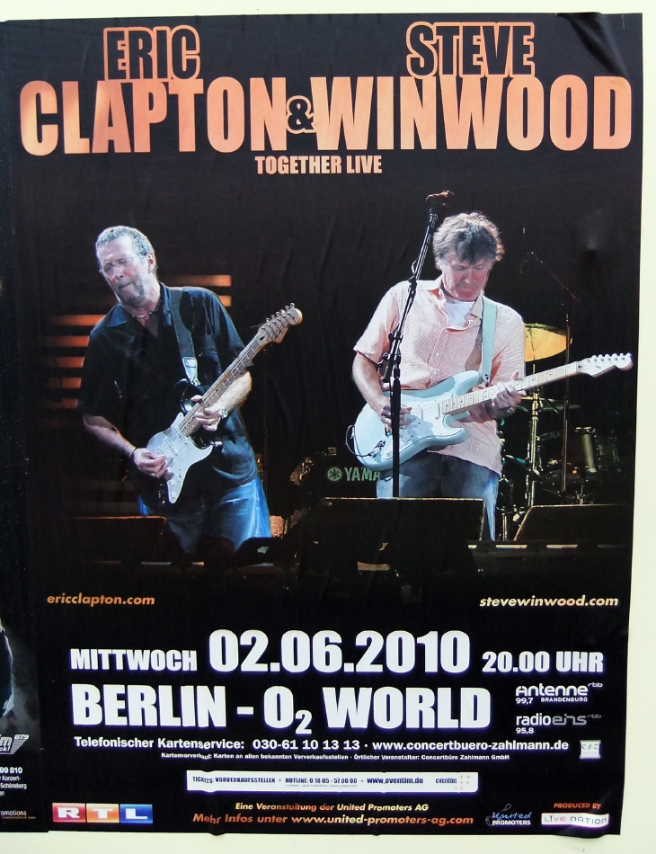 clapton winwood berlin advertising poster