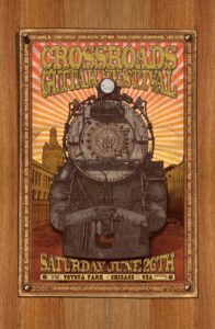 2010 ltd ed poster for Eric Clapton's Crossroads Guitar Festival