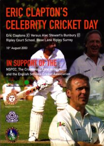 Eric Clapton's Celebrity Cricket Day Programme (Where's Eric! Archive)