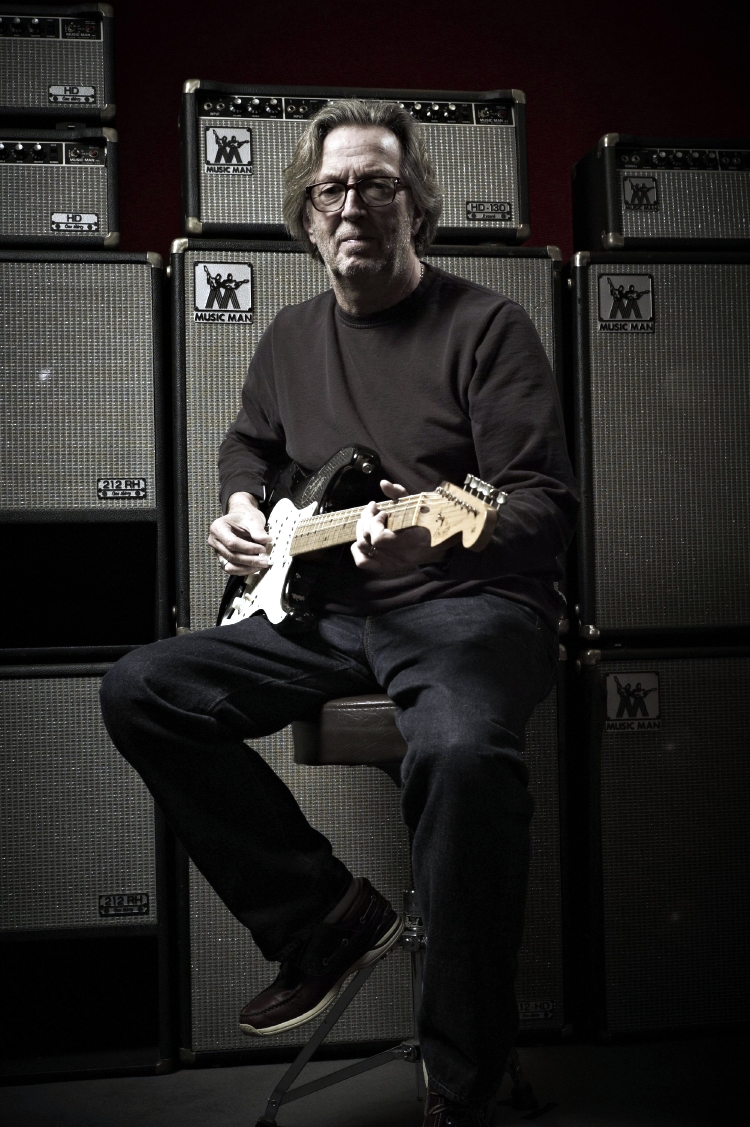 Eric Clapton with a 2006 'Blackie' re-creation Stratocaster / Jack English