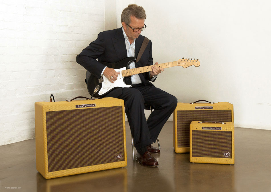 Clapton with the new EC Series Amps from Fender and Signature Model Stratocaster