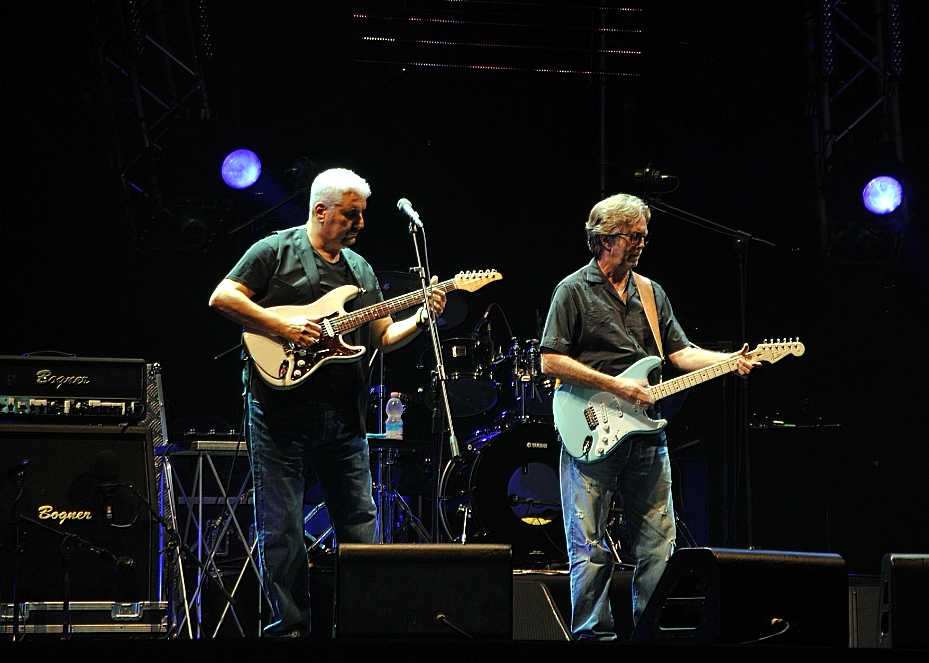Pino Daniele & Eric Clapton 24 June 2011 - Italy (Photo: Roberto Soncin)