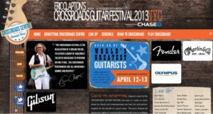 Clapton Crossroads Guitar Festival Website 2013