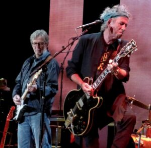 Eric Clapton & Keith Richards 4-13-13 (Photo: Linda Wnek)