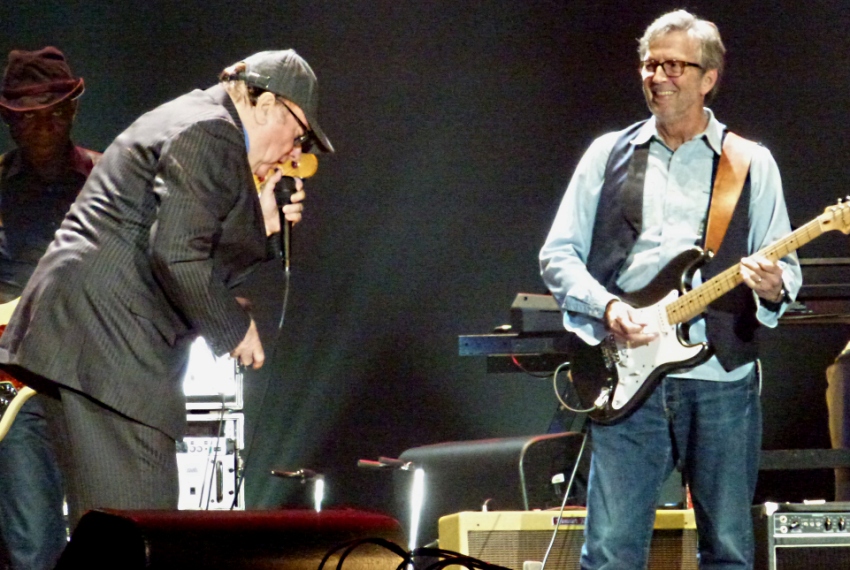 Van Morrison & Eric Clapton - Belfast 10 May 2013 (Photo: Denver McCord)