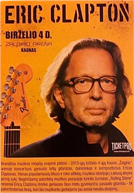 Eric Clapton 2013 - Kaunas - Shoichi Yoshida