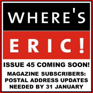 Wheres Eric Issue 45 Address Updates