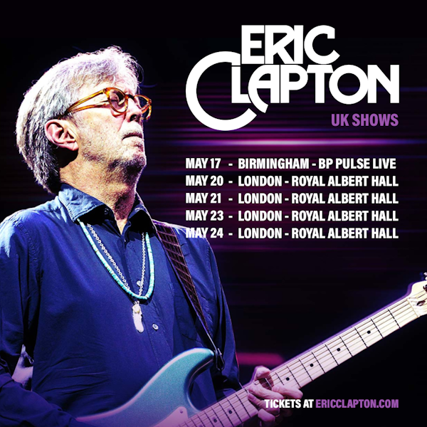 Eric Clapton Announces 2027 Shows In Birmingham And London